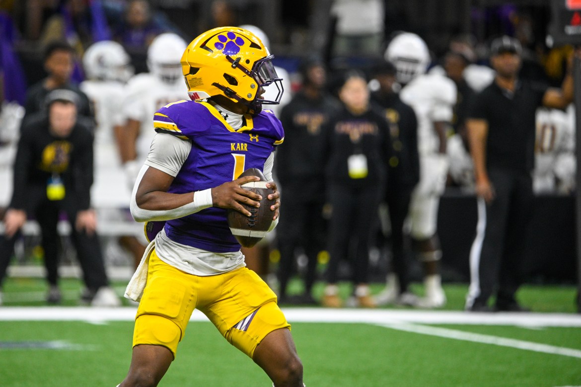 Edna Karr quarterback John Johnson (Photo: Bret H. McCormick, One T Photography)