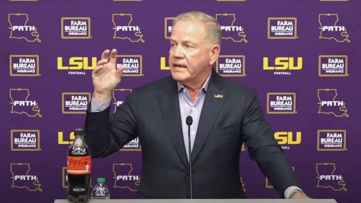LSU coach Brian Kelly