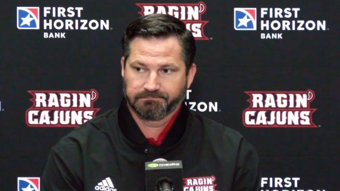 Ragin' Cajuns coach Michael Desormeaux