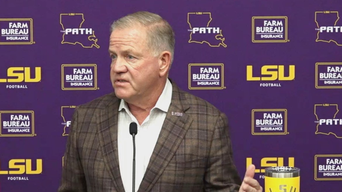 LSU coach Brian Kelly