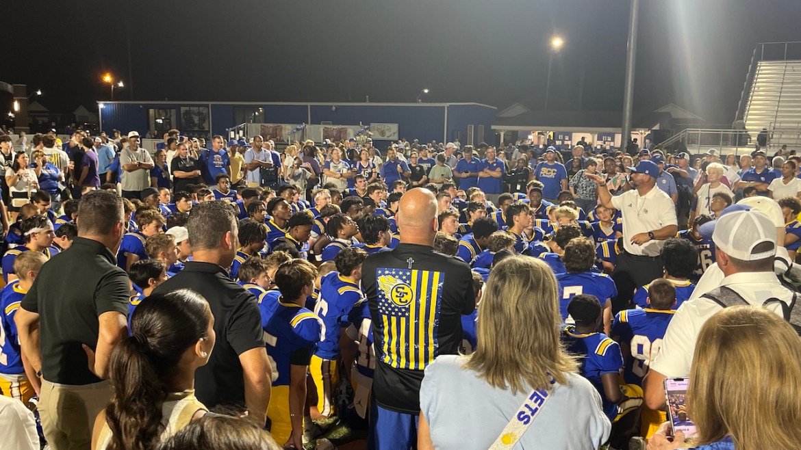 St. Charles Catholic coach Wayne Stein