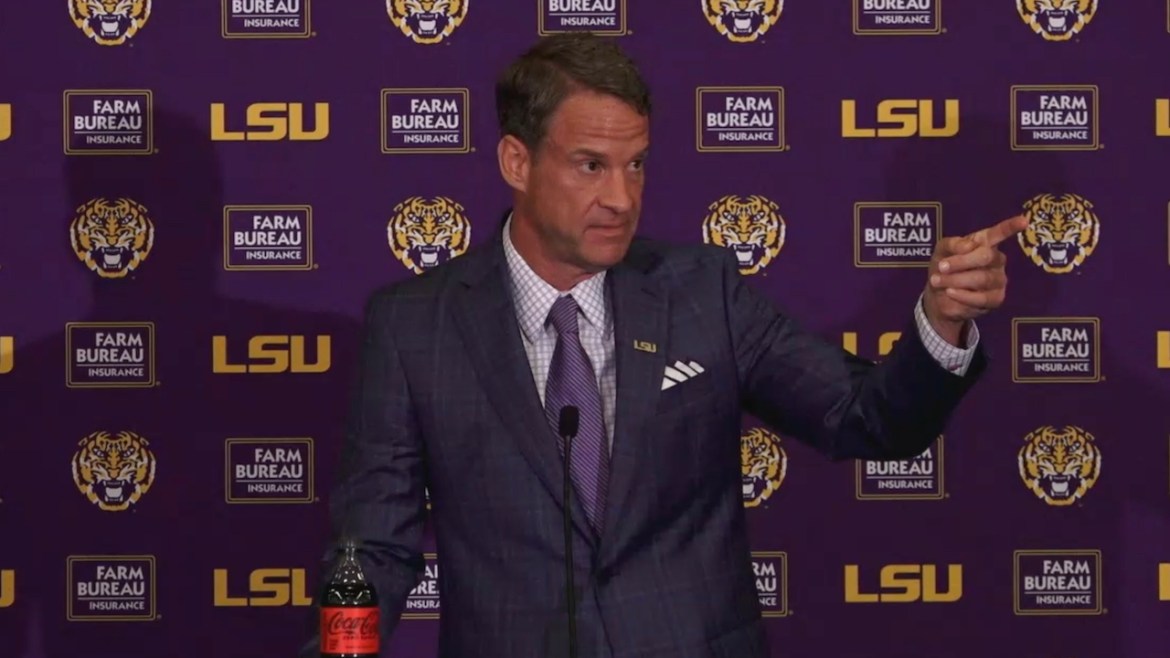 LSU introduced Lane Kiffin as its next head football coach Monday, Dec. 1, 2025.