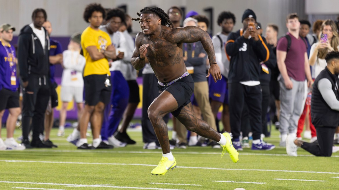 LSU LB Harold Perkins Jr., LSU Pro Day