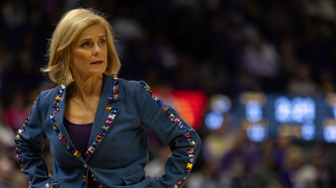 LSU women's basketball coach Kim Mulkey