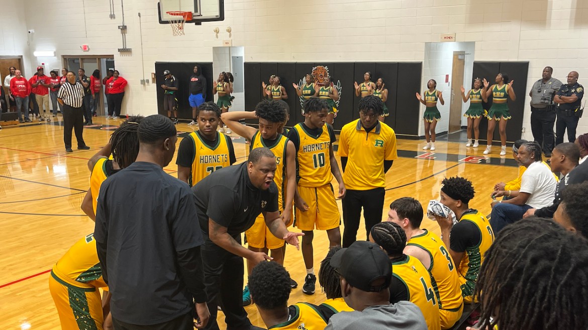 Rayville basketball coach Adrian Hester