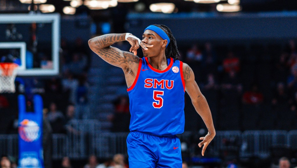 SMU guard Jaron Pierre Jr., former St. Augustine