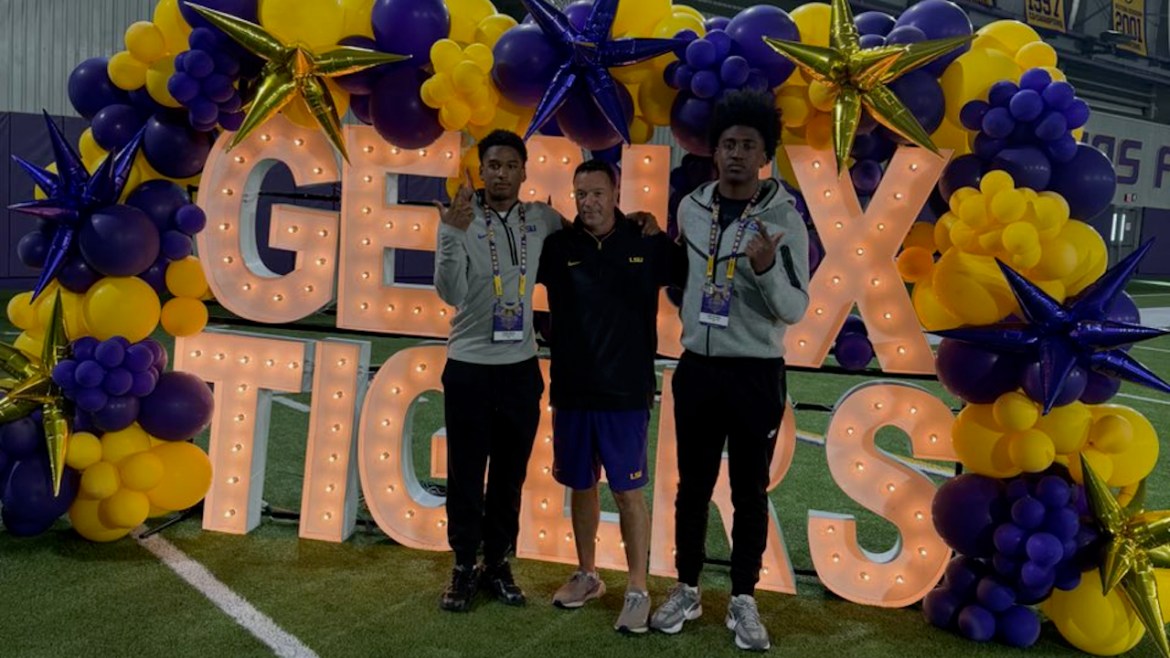 Westgate teammates Cayden Lancelin, Chance Archangel, LSU