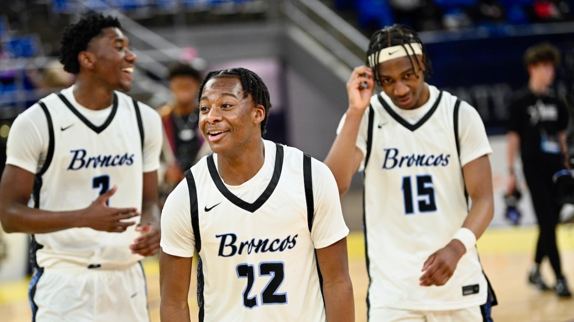 Zachary Broncos boys basketball, Kristion Brooks, Travis Barber, Ian Edmond