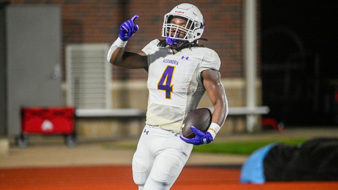 Alexandria running back Noble Williams