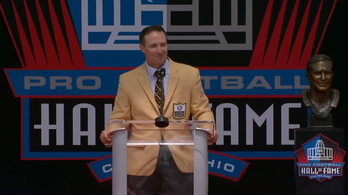 New Orleans Saints quarterback Drew Brees inducted into the Pro Football Hall of Fame